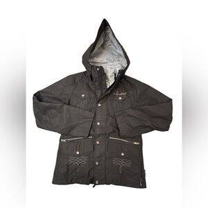 Burton Women’s Sinki Snowboard Ski Jacket XS Pearl Magnet Snap Western